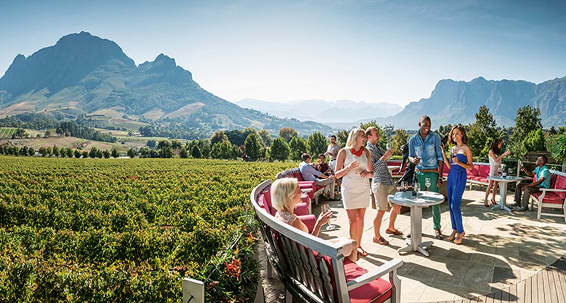 The Stellenbosch winelands and wine route are at the centre of the