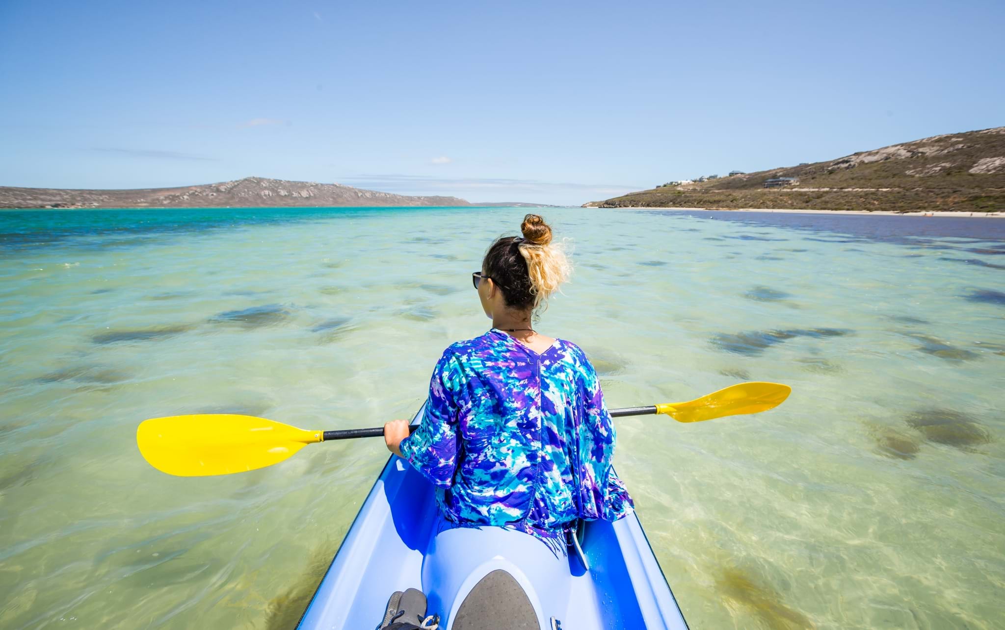 Sea kayaking; Western Cape province; healthy exercise; stunning